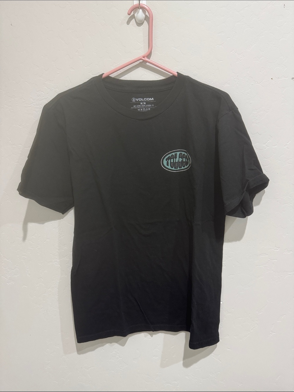 Volcom Short-Sleeve Tee with Teal Chest Logo